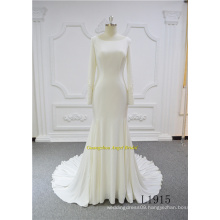 Muslim Sexy Long Sleeve Fashion Wedding Dress Bridal Gown2017